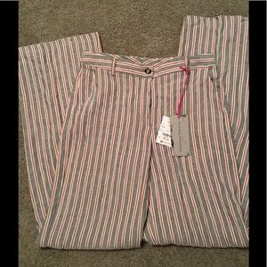 🎁NWT Cristina Gavioli Striped Trousers 10